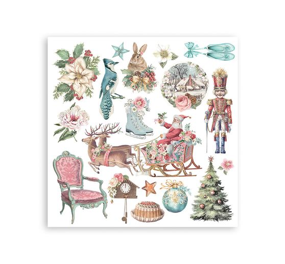 Assortiment de Rub On Stamperia &laquo; Winter Magic &raquo;