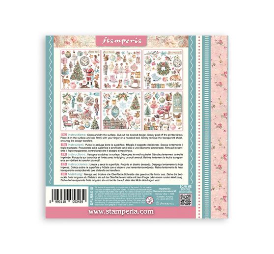 Assortiment de Rub On Stamperia &laquo; Winter Magic &raquo;