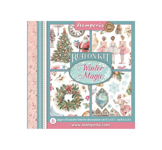 Assortiment de Rub On Stamperia &laquo; Winter Magic &raquo;