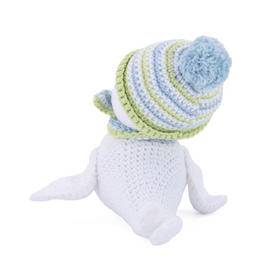 Kit crochet Gr&uuml;ndl &laquo; Robbie le phoque &raquo;