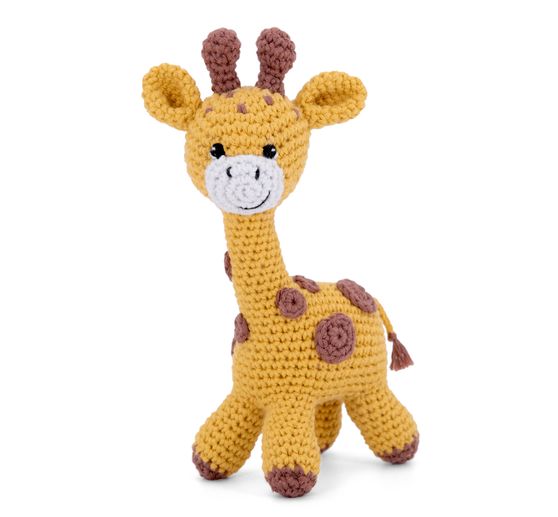 Kit crochet Gr&uuml;ndl &laquo; Gina la girafe &raquo;