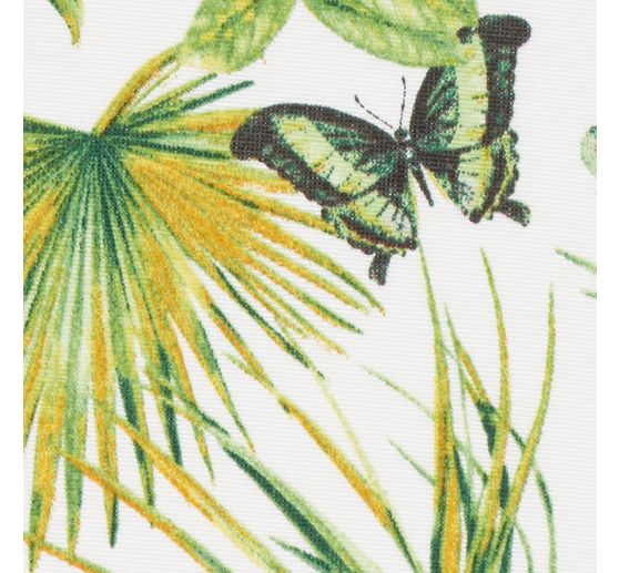 Patterned fabric in linen look "Tropic Varia"