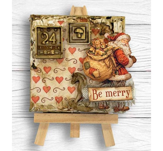 Soie de paille &agrave; motifs backgrounds Stamperia &laquo; Silent Night &raquo;, DIN A6, set de 8 pi&egrave;ces