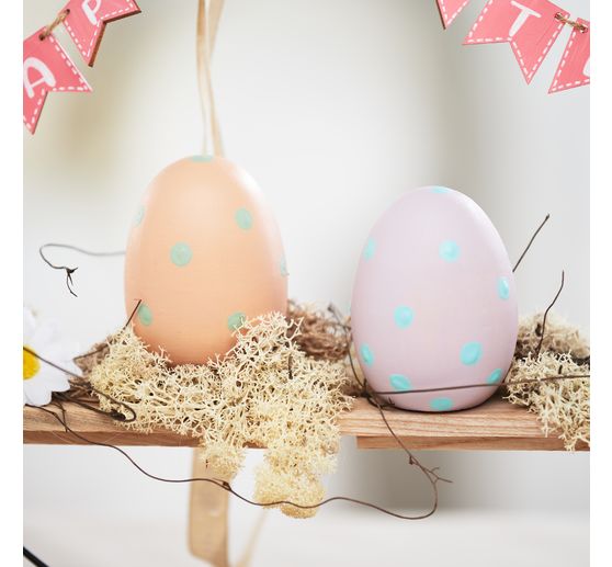 VBS Wooden egg, 8 cm