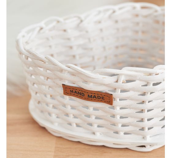 VBS Craft kit rattan cane "Heart basket"