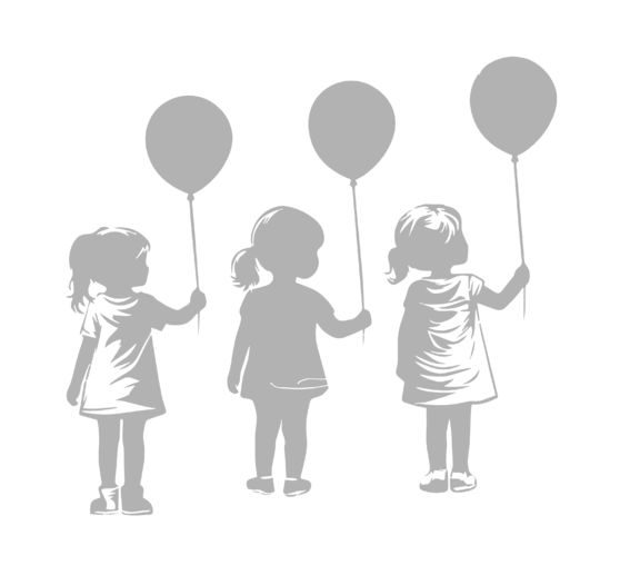 Pochoir VBS &laquo; Petite fille au ballon &raquo;, 30 x 30 cm