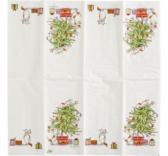 Paper handkerchiefs "Cats in the Tree"
