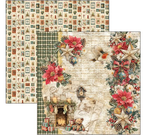 Ciao Bella scrapbook paper "Merry & Bright"