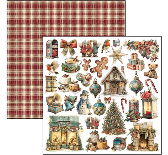 Ciao Bella scrapbook paper "Merry & Bright"