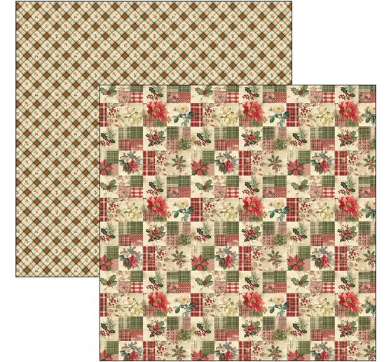 Ciao Bella scrapbook paper "Merry & Bright"