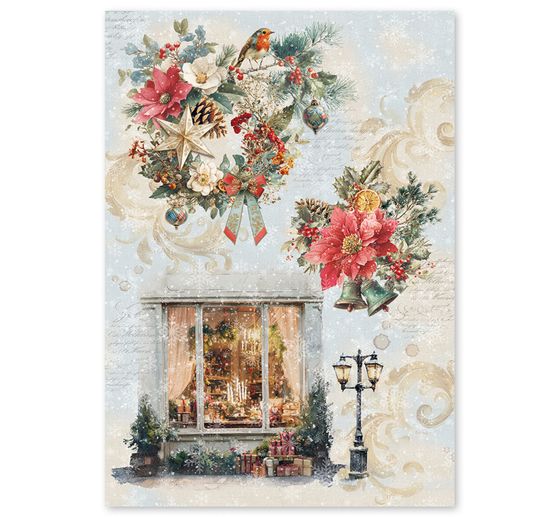 Ciao Bella motif straw silk assortment "Merry & Bright", set of 4