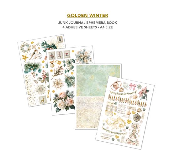 Ciao Bella Junk Journal & Ephemera Book "Golden Winter"