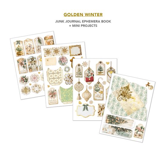 Ciao Bella Junk Journal & Ephemera Book "Golden Winter"
