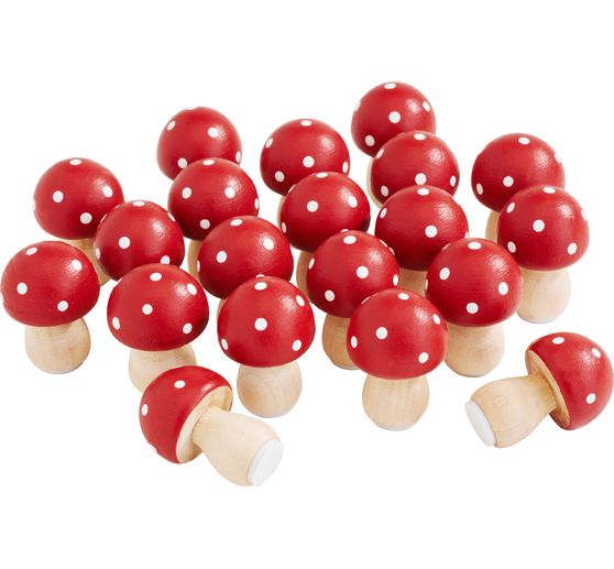 Amanites tue-mouches VBS, avec pastille adh&eacute;sive