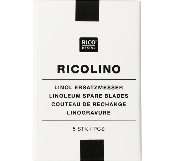 Rico Design replacement blades for linoleum cutting tool, 5 parts