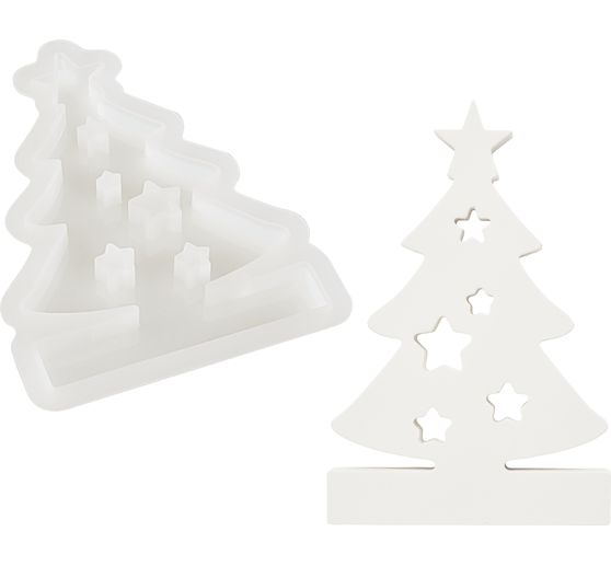 Moule en silicone VBS &laquo; Sapin &raquo; &agrave; bord embo&icirc;table