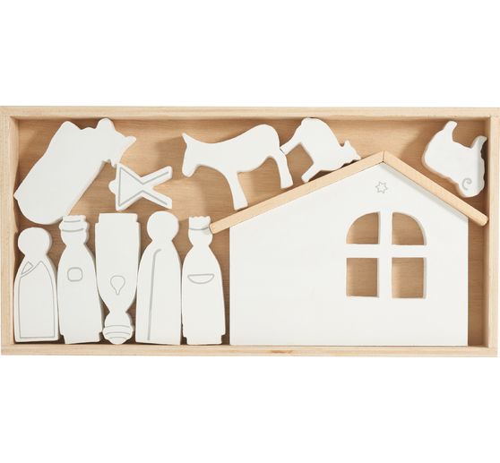 Santons en bois &laquo; Nathan &raquo;