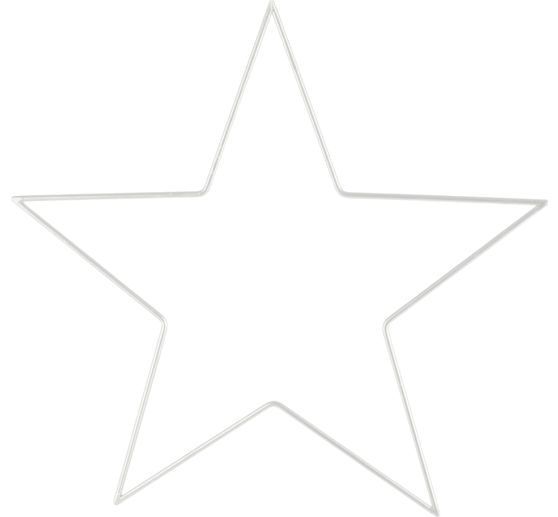 Anneau en m&eacute;tal &laquo; &Eacute;toile &raquo;, Blanc