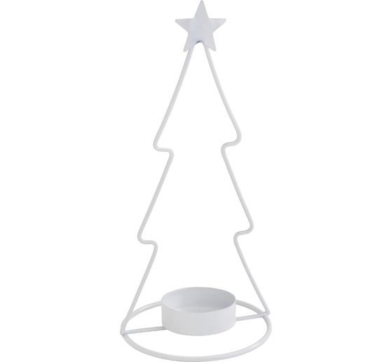 Bougeoir &agrave; bougie chauffe plat VBS &laquo; Sapin et &eacute;toile &raquo;