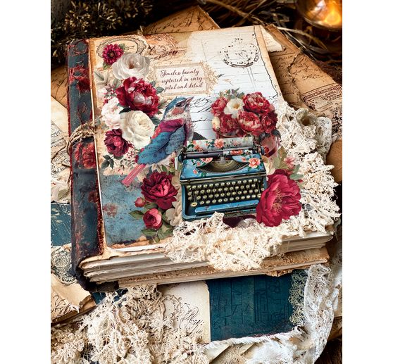 Papier scrapbooking Ciao Bella &laquo; Bohemian Burgundy &raquo;