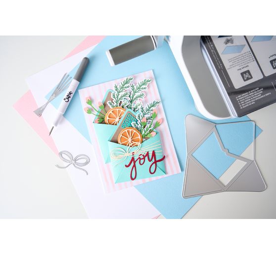 Gabarit d'estampe et Clear Stamps Sizzix Framelits &laquo; Winter Florals by Vicki Boutin &raquo;