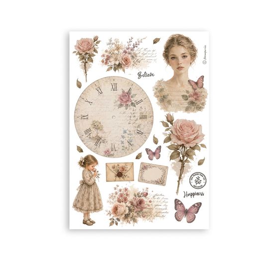 Washi pad Stamperia &laquo; Flowers and Poems &raquo;