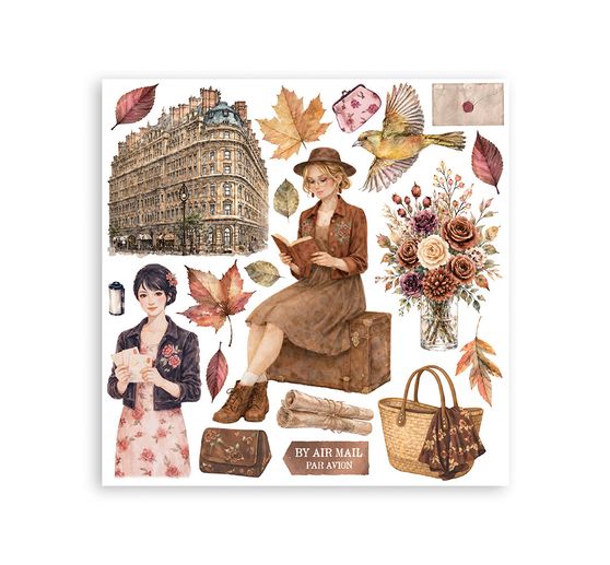 Assortiment de Rub On Stamperia &laquo; Our Way &raquo;