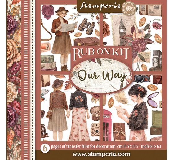 Assortiment de Rub On Stamperia &laquo; Our Way &raquo;