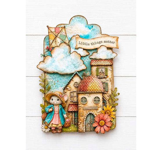 Moule en silicone A5 Stamperia &laquo; Cozy Family &raquo;
