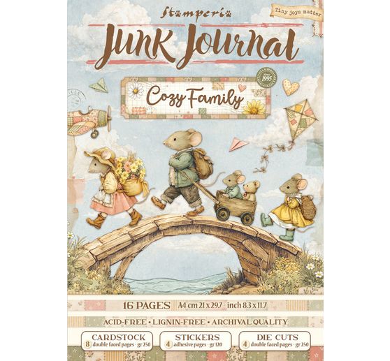 Stamperia Junk Journal Book "Cozy Family"