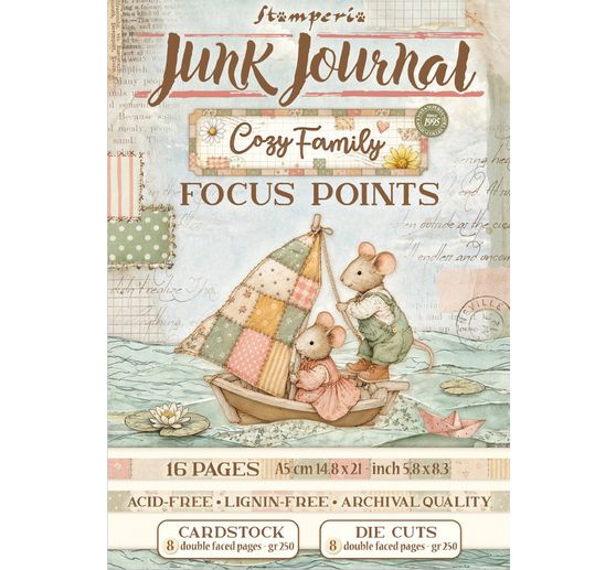 Stamperia A5 Junk Journal Focus Points "Cozy Family"