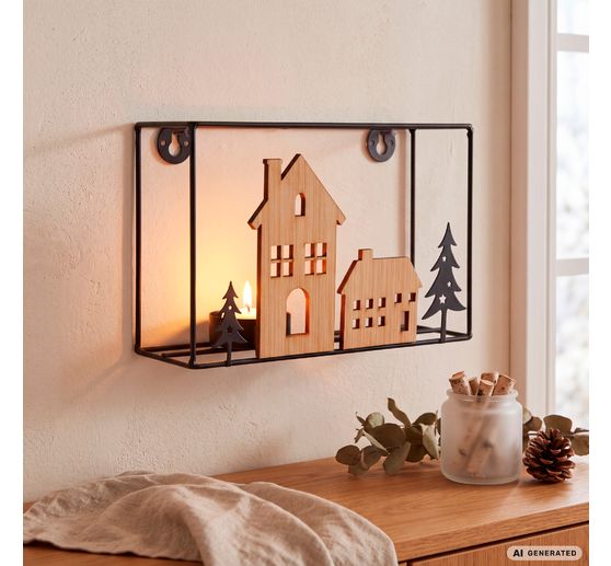 VBS Hanging tealight holder &ldquo;Houses&rdquo;