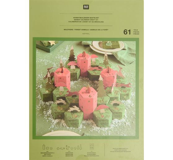 Advent calendar craft kit "Forest Animals"