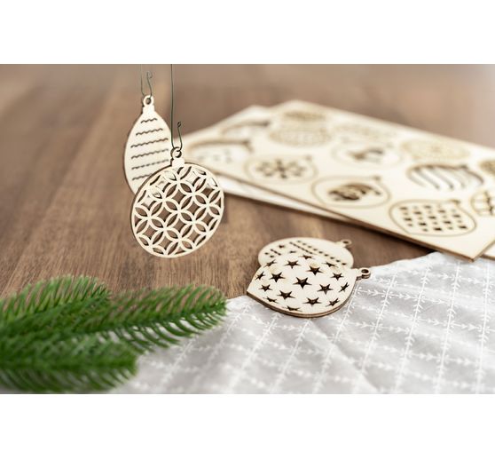 D&eacute;corations de No&euml;l en bois &laquo; D&eacute;corations pour sapin &raquo;
