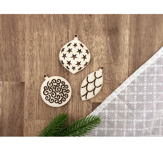 D&eacute;corations de No&euml;l en bois &laquo; D&eacute;corations pour sapin &raquo;