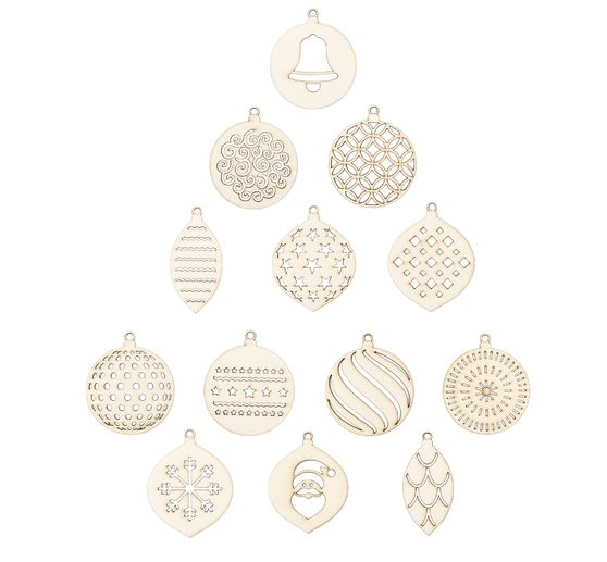 D&eacute;corations de No&euml;l en bois &laquo; D&eacute;corations pour sapin &raquo;