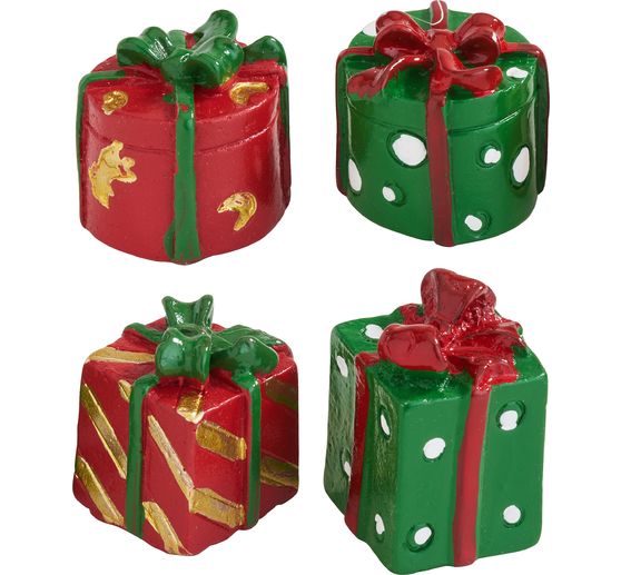 D&eacute;corations en polyr&eacute;sine VBS &laquo; Cadeaux &raquo;