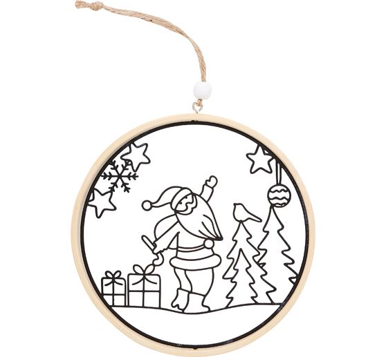 Anneau d&eacute;co motif en m&eacute;tal VBS &laquo; P&egrave;re No&euml;l &raquo;