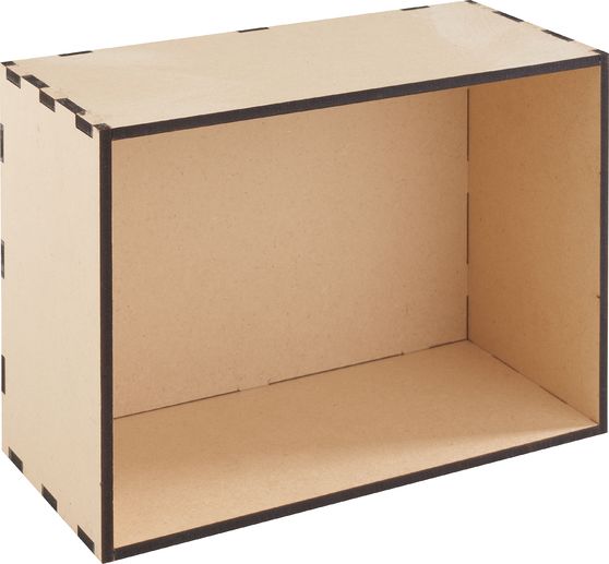 Bo&icirc;te en bois sans couvercle VBS, bois MDF