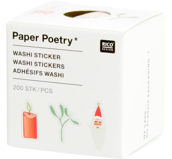Stickers washi &laquo; Brins de gui & Bougies &raquo;