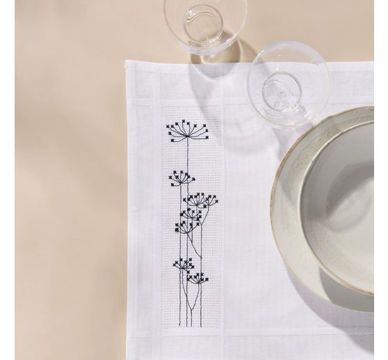 Kit de broderie au point de croix compt&eacute; &laquo; Sets de table herbes &raquo;