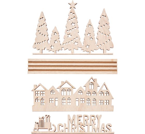 VBS Wooden plug-in motif "Merry Christmas"