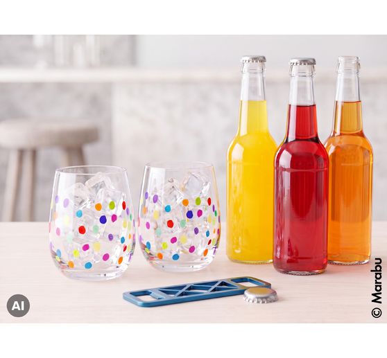 Set de marqueurs Marabu Porcelain & Glass, 10 x 3 mm