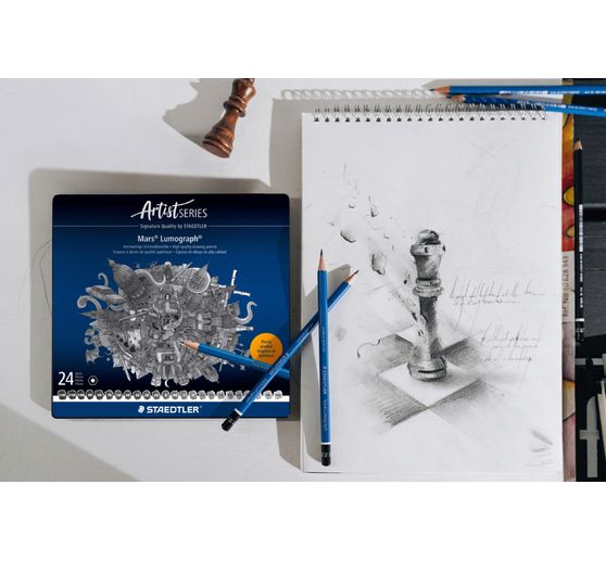 Crayons &agrave; dessin STAEDTLER &laquo; Mars Lumograph &raquo; 100