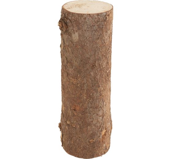 Log with bark