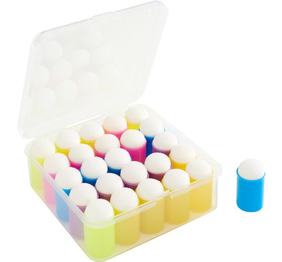 &Eacute;ponges pour peinture au doigt VBS, 25 pc.
