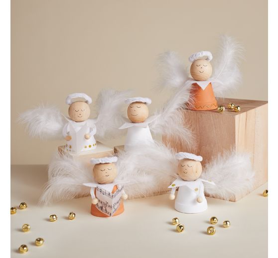 Kit cr&eacute;atif VBS &laquo; Anges en pots en terre cuite &raquo;