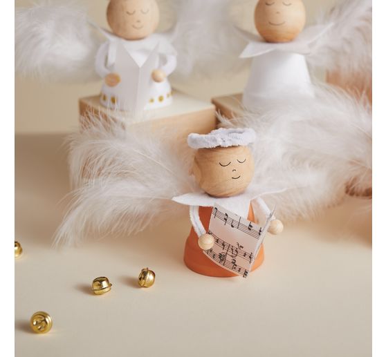 Kit cr&eacute;atif VBS &laquo; Anges en pots en terre cuite &raquo;