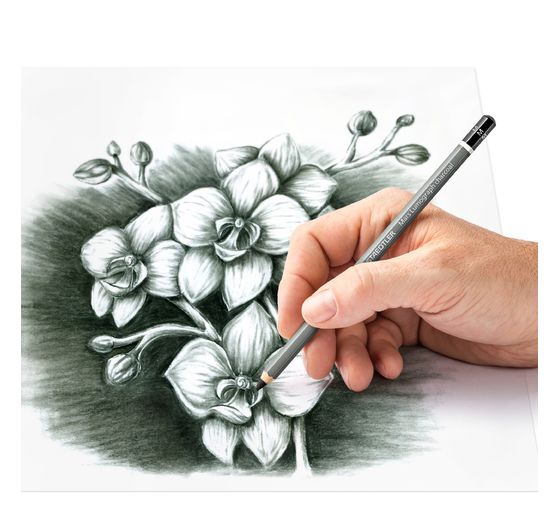 Crayons fusain STAEDTLER &laquo; Mars Lumograph &raquo; charcoal 100C, 4 pi&egrave;ces