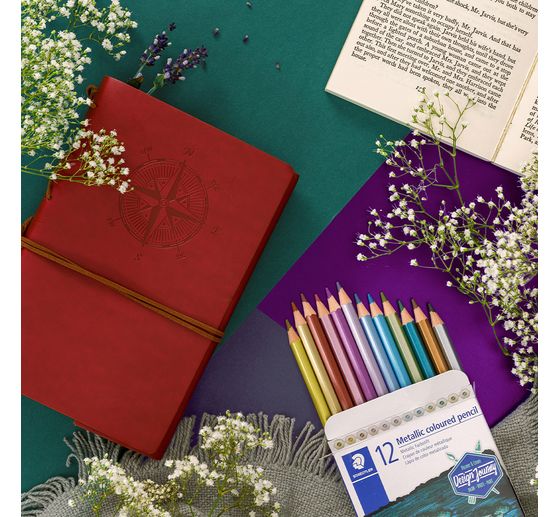Crayons de couleur STAEDTLER &laquo; Metallic &raquo;, 12 couleurs